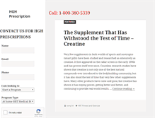 Tablet Screenshot of hghprescription.com